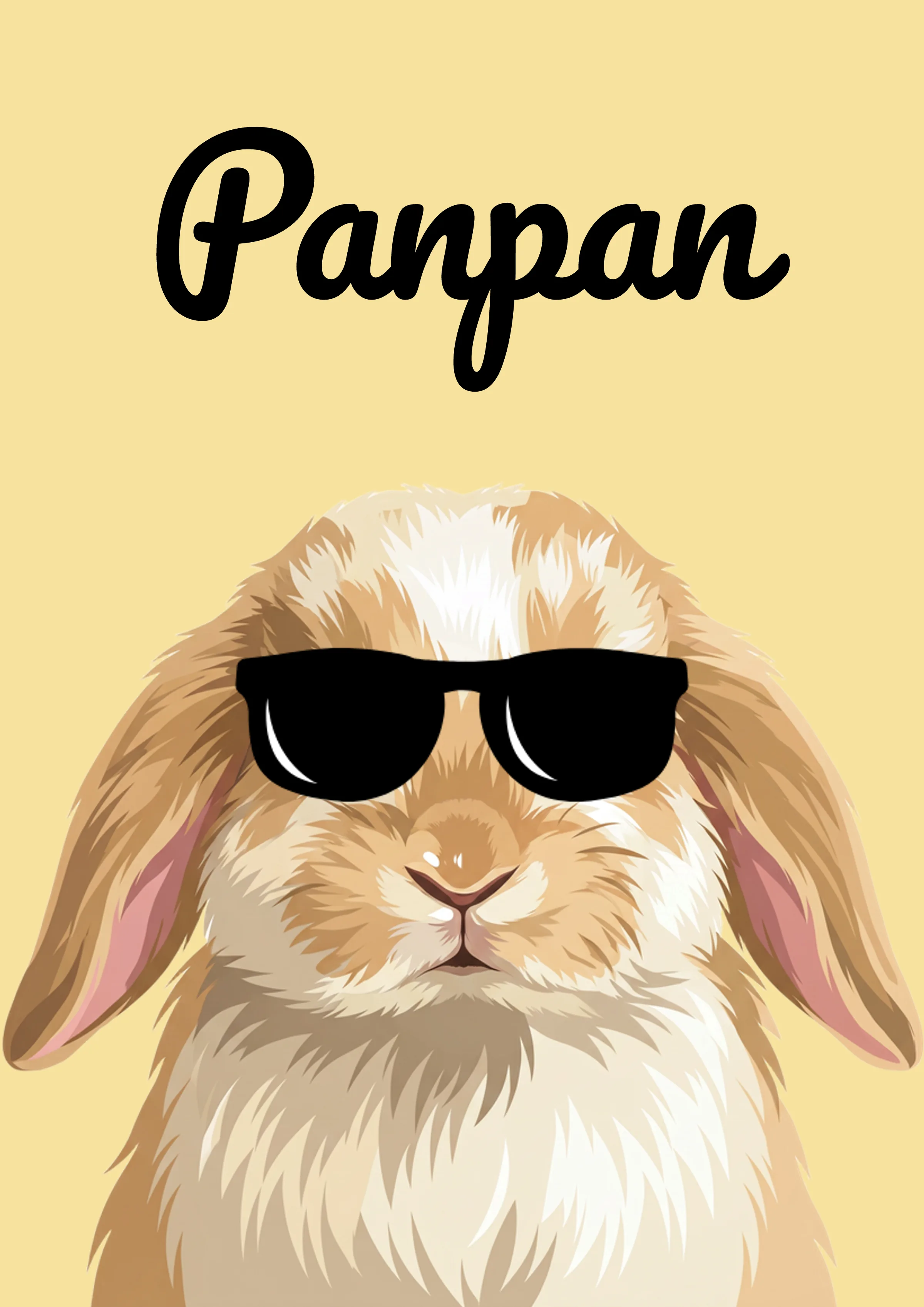 Portrait illustré lapin